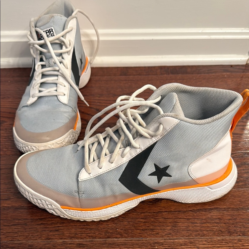 Converse x Tinker Hatfield
 High-Top Basketball Sneakers - Gray and Orange